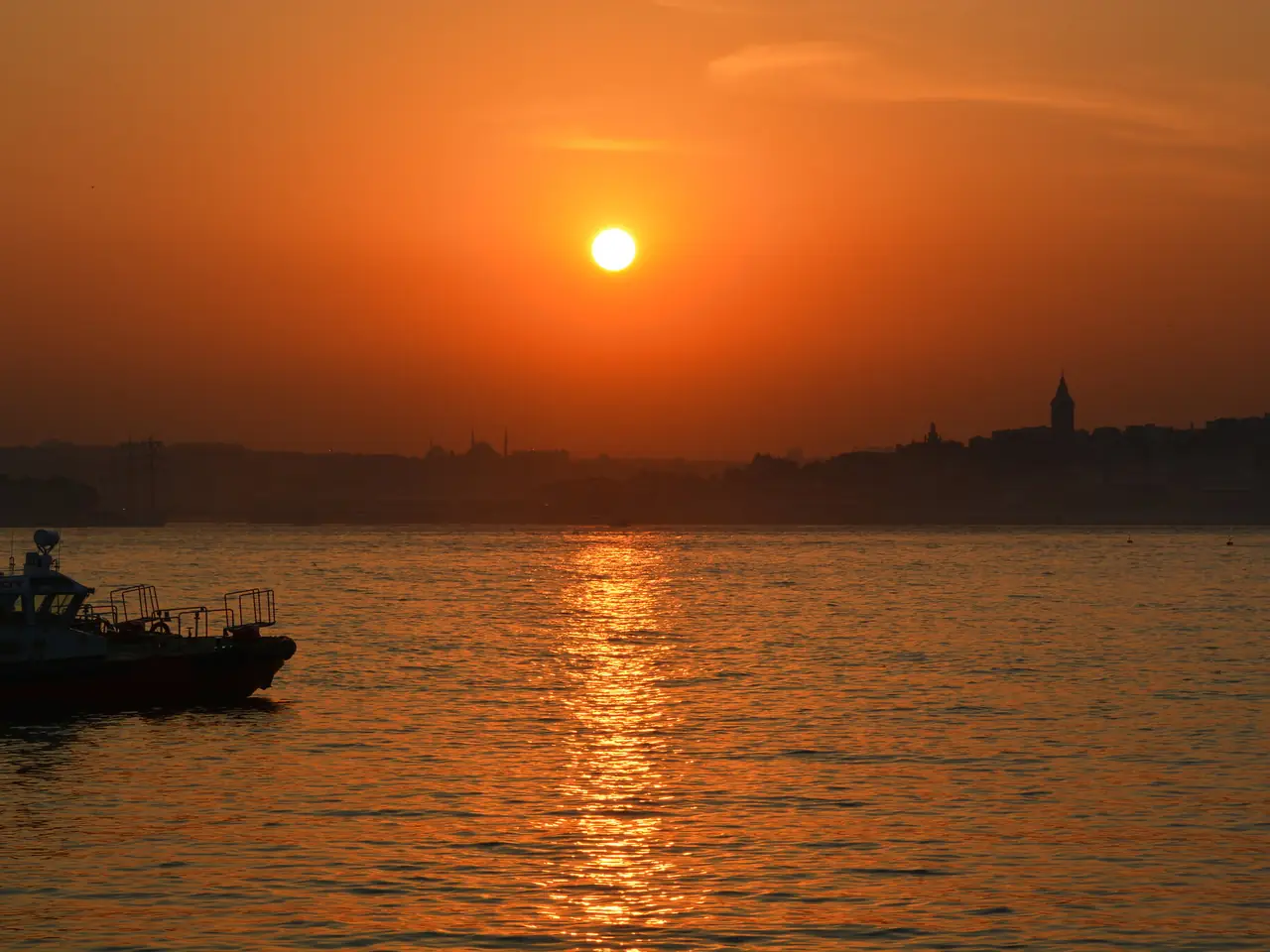 Solnedgang på Bosporus