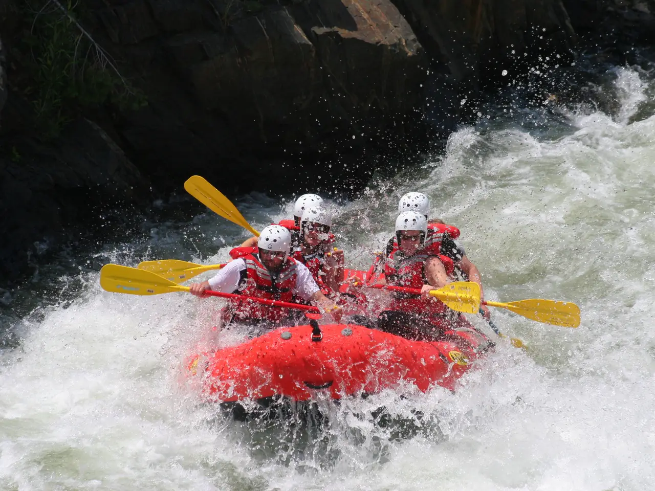 Rafting i tyrolka
